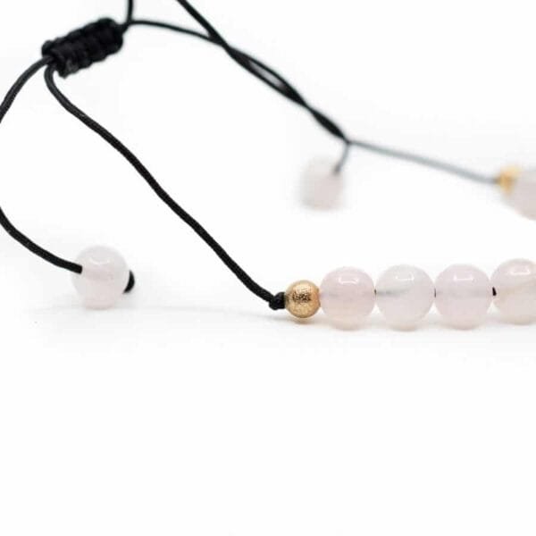 Rozenkwarts Edelsteen Verstelbare Armband