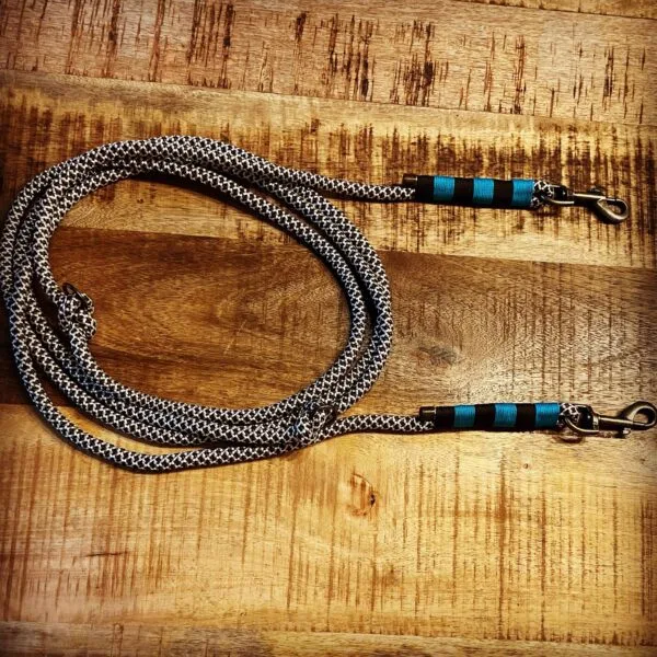 Verstelbare hondenlijn diamond walnut 10mm 1