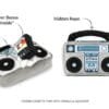 PLAY 80s Classics BoomBox Take a cruise down memory lane met de PLAY 80s Classics BoomBox! Met dit hondenspeeltje in de vorm van een old school radio-cassetterecorder kan jouw hond kwispelend de dansvloer op. Draai "Who let the dogs out!" of SnoopDog en zet de Boop-box op standje burenruzie ;)  Leuk extraatje; mocht de stereo onverhoopt kapot gaan door het te vaak luisteren naar foute hits, dan zit er nog een cassettebandje (met wat mooie hits;) in de voering verstopt.  Let op: Er is geen enkel hondenspeelgoed in de wereld wat niet kapot kan. Ondanks de dubbele stiksels, dubbele laag stof aan de buitenkant en de algehele stevigheid van het speelgoed, zou het kapot kunnen gaan. Op hondenspeelgoed zit geen garantie.Kies dus het juiste soort speeltje voor jouw hond zijn kauw- en speelbehoefte. Haal kapotte speeltjes meteen weg en laat jouw hond alleen spelen onder toezicht. Over P.L.A.Y. Hondenspeelgoed PLAY staat bekend om hun fantastische design en vrolijke, aansprekende kleuren. Bij A Lot for Doodles vind je een ruim assortiment van PLAY hondenspeelgoed. Shop naast de Barking Brunch collectie ook de Tropical Paradise Collectie van PLAY in onze shop! PLAY Dog Toys Het hondenspeelgoed van P.L.A.Y. is handgemaakt en de stevige buitenkant en dubbel gestikte randen zorgen voor extra duurzaamheid. De vulling van de speeltjes is gemaakt van gerecycled materiaal. Verder voldoet het hondenspeelgoed van Play aan dezelfde strenge kwaliteitsnormen voor het vervaardigen van baby- en kinderspeelgoed. In de speeltjes worden er AZO-vrije kleurstoffen gebruikt. Daarnaast zijn de speeltjes geschikt voor de wasmachine en droger. P.L.A.Y. hondenspeelgoed Het hondenspeelgoed van PLAY wordt in Amerika ontworpen. Bekend van Instagram Als jij honden volgt via Instagram, dan kan het niet missen dat je de P.L.A.Y. hondenspeeltjes wel eens voorbij hebt zien komen. Niet zo gek want de grappige en levensechte speeltjes zijn perfect voor een geweldige foto samen met jouw hond. Vergeet je A Lot for Doodles niet te taggen op Instagram? PLAY hondenspeeltjes bij A Lot for Doodles Bestel je Play hondenspeelgoed eenvoudig bij A Lot for Doodles. Of je nu een lief en schattig knuffeltje zoekt of een grappige, ondeugende speelkameraad voor je hond, je slaagt zeker weten met het ruime assortiment wat uit voorraad leverbaar is. Heb je vragen over onze producten of advies nodig wat je het beste kunt bestellen? Neem gerust contact met ons op, we helpen je graag verder.