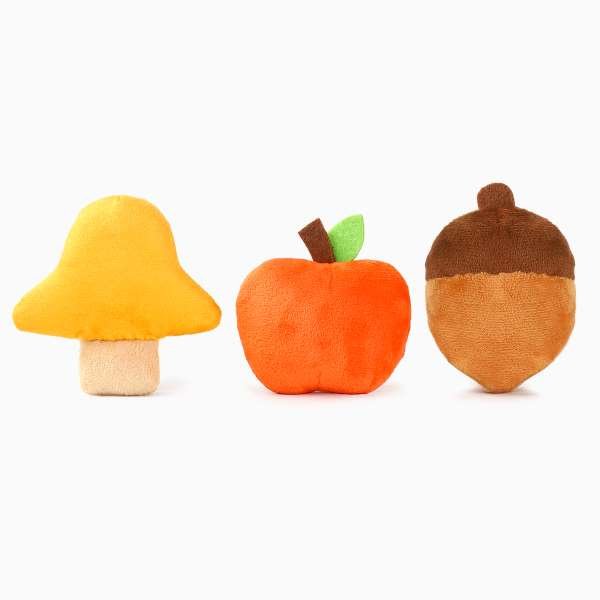 HugSmart Autumn Tailz Fall Pals: Herfstig Speelplezier voor je Hond! Maak de herfst extra leuk voor je hond met de HugSmart Autumn Tailz Fall Pals! Deze charmante, knuffels in vrolijke herfstthema's brengen het beste van het najaar direct naar je hond. Gemaakt van zacht, duurzaam pluche en gevuld met piepers, zijn de Fall Pals perfect voor knuffelen én spelen. Van een schattig paddenstoeltje tot een mini appel, de kleurrijke figuurtjes zorgen voor eindeloos speelplezier en een knus gevoel – perfect voor de koelere dagen. Waarom Kiezen voor HugSmart Autumn Tailz Fall Pals? De HugSmart Fall Pals zijn ontworpen voor honden die dol zijn op knuffels en speelgoed met een vleugje seizoensstijl. Elk speeltje is stevig en veilig voor honden van alle leeftijden, en de ingebouwde piepers maken het extra leuk. Deze kleine herfstvriendjes zijn ideaal om mee te spelen, maar ook geweldig als decoratie in je huis tijdens het seizoen. Voordelen van HugSmart Autumn Tailz Fall Pals Herfstige Vriendjes: Schattige en unieke herfstfiguurtjes zoals eekhoorns en pompoenen. Zacht en Veilig: Gemaakt van duurzaam pluche, zacht voor tanden en tandvlees. Ingebouwde Piepers: Voor interactief en enthousiast speelplezier. Perfect Formaat: Geschikt voor zowel kleine als grotere honden die van knuffels houden. Een Herfstcadeau voor je Trouwe Vriend Met de HugSmart Autumn Tailz Fall Pals geniet je hond van een heerlijk herfstig speeltje dat het seizoen compleet maakt. Perfect als cadeau of als seizoensverwennerij voor je viervoeter! Bestel de HugSmart Autumn Tailz Fall Pals vandaag nog en geef je hond het ultieme herfstcadeau! Formaat HugSmart Autumn Tailz Fall Pals: +/- 11 x 8 x 3 cm per speeltje. HugSmart - Innovatief en Grappig Hondenspeelgoed voor Urenlang Plezier HugSmart staat bekend om zijn fantasierijke en hoogwaardige hondenspeeltjes, speciaal ontworpen om zowel honden als hun baasjes te verrassen. Dit merk maakt speelgoed dat net zo stijlvol als functioneel is, met aandacht voor veiligheid en duurzaamheid. Waarom kiezen voor HugSmart? Originele en speelse ontwerpen HugSmart brengt een unieke twist in het hondenspeelgoed-assortiment met speeltjes die geïnspireerd zijn op alles van eten en dieren tot grappige figuurtjes. Of het nu gaat om een pluche sushi-set of een schattige bij, elk speeltje is gemaakt om nieuwsgierigheid en speelsheid bij je hond te stimuleren. Kwaliteit en veiligheid De speeltjes van HugSmart zijn gemaakt van hoogwaardige, veilige materialen die zacht maar stevig zijn. Het merk zorgt ervoor dat elk product voldoet aan hoge kwaliteitseisen, zodat je hond zorgeloos kan spelen en knuffelen. De extra verstevigde naden en duurzame materialen maken ze ideaal voor honden die graag kauwen en knuffelen. Geschikt voor elke speelstijl Of je hond nu houdt van knuffelen, apporteren of kauwen – HugSmart biedt een brede selectie van speelgoed voor alle speelbehoeften. Van interactieve puzzels tot knuffelige pluche speeltjes, HugSmart zorgt ervoor dat elke hond iets vindt dat past bij zijn persoonlijkheid en energieniveau. Bekend van Instagram Als jij honden volgt via Instagram, dan kan het niet missen dat je de HugSmart hondenspeeltjes wel eens voorbij hebt zien komen. Niet zo gek want de grappige speeltjes zijn perfect voor een geweldige foto samen met jouw hond. Vergeet je A Lot for Doodles niet te taggen op Instagram? Bestel HugSmart bij A Lot for Doodles! In onze webshop vind je een ruime keuze aan HugSmart-speeltjes, zorgvuldig geselecteerd om je hond altijd het beste speelplezier te bieden. Of je nu een klein speeltje zoekt om mee te knuffelen of een uitdagend speeltje voor actieve speelsessies, HugSmart heeft alles wat je zoekt voor een blije en tevreden hond. Blader door onze collectie en ontdek waarom HugSmart een favoriet is bij honden en hun baasjes. Bestel vandaag nog en bezorg je hond het leukste speelgoed van HugSmart! Heb je vragen over onze producten of advies nodig wat je het beste kunt bestellen? Neem gerust contact met ons op, we helpen je graag verder!