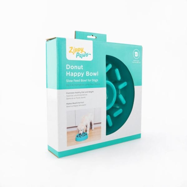 ZippyPaws Happy Bowl Donut – De Anti-Schrok Voerbak voor Honden! Maak etenstijd leuk en gezond voor je gretige eter met de ZippyPaws Happy Bowl Donut! Deze vrolijke voerbak is ontworpen om honden op een speelse manier langzamer te laten eten, waardoor schrokken verleden tijd is. Met zijn verhoogde donutpatroon moeten honden zich inspannen om hun brokjes te pakken, waardoor ze tot wel 10 keer langzamer eten. Dit vermindert het risico op een opgeblazen gevoel, verstikking en oprispingen. De ZippyPaws Happy Bowl Donut is niet alleen functioneel, maar ook ontworpen met gebruiksgemak in gedachten. De antislip onderkant houdt de bak stevig op zijn plek, zodat je hond in alle rust kan genieten van zijn maaltijd. Geschikt voor honden van alle maten die wel wat rustiger mogen eten! Waarom kiezen voor de ZippyPaws Happy Bowl Donut? Anti-schrok ontwerp: Vertraagt het eettempo van je hond tot 10 keer, bevordert een gezonde spijsvertering. Vrolijk donutpatroon: Maakt etenstijd leuk en uitdagend, perfect voor gretige eters. Antislip onderkant: Voorkomt verschuiven en zorgt voor een stabiele eetervaring. Gezond en veilig: Helpt risico’s zoals een opgeblazen gevoel, verstikking en oprispingen te verminderen. Gemakkelijk schoon te maken: Gemaakt van duurzame, veilige materialen die eenvoudig te reinigen zijn. Met de ZippyPaws Happy Bowl Donut verandert je hond zijn maaltijd in een leuke, trage activiteit die goed is voor de gezondheid. Het vrolijke design en het functionele anti-schrok effect maken deze voerbak een must-have voor elke hondeneigenaar. Bestel de ZippyPaws Happy Bowl Donut vandaag en geef je hond een veilige, vertragende eetervaring vol plezier en gezondheid! Formaat ZippyPaws Happy Bowl Donut: 25 x 25 x 5,5 cm.  Let op: Er is geen enkel hondenspeelgoed in de wereld wat niet kapot kan. Ondanks de algehele stevigheid van het speelgoed, zou het kapot kunnen gaan. Op hondenspeelgoed zit geen garantie. Kies dus het juiste soort speeltje voor jouw hond zijn kauw- en speelbehoefte. Haal kapotte speeltjes meteen weg en laat jouw hond alleen spelen onder toezicht. ZippyPaws - Uniek Hondenspeelgoed voor Eindeloos Speelplezier Welkom bij onze webshop, waar we met trots het merk ZippyPaws aanbieden! ZippyPaws staat bekend om zijn creatieve en hoogwaardige hondenspeeltjes die zowel honden als hun baasjes laten lachen. Dit merk combineert speelse ontwerpen met duurzame materialen, zodat je hond keer op keer van zijn favoriete speeltjes kan genieten. Wat maakt ZippyPaws zo bijzonder? Speelse en interactieve ontwerpen ZippyPaws begrijpt dat honden niet alleen willen kauwen, maar ook uitgedaagd willen worden. Daarom zijn hun speeltjes ontworpen om honden op verschillende manieren te vermaken. Van pluche knuffels met verborgen piepers tot interactieve speeltjes waar je hond telkens iets nieuws in ontdekt – het assortiment van ZippyPaws biedt voor elke speelstijl iets speciaals. Hoogwaardige en duurzame materialen De speeltjes van ZippyPaws zijn niet alleen leuk om naar te kijken, maar ook veilig en stevig. Elk speeltje is ontworpen om lang mee te gaan, zodat je hond keer op keer het plezier van zijn favoriete speeltje kan herbeleven. Geschikt voor honden van elke grootte Of je nu een klein hondenras hebt dat van zachte knuffels houdt, of een grote, actieve hond die houdt van uitdagende speeltjes – ZippyPaws heeft een breed assortiment dat aansluit bij de behoeften van elke hond. Het merk biedt speeltjes in verschillende maten en vormen, zodat elke hond kan genieten van veilig, op maat gemaakt speelplezier. Bekend van Instagram Als jij honden volgt via Instagram, dan kan het niet missen dat je de ZippyPaws hondenspeeltjes wel eens voorbij hebt zien komen. Niet zo gek want de grappige speeltjes zijn perfect voor een geweldige foto samen met jouw hond. Vergeet je A Lot for Doodles niet te taggen op Instagram? Shop ZippyPaws bij A Lot for Doodles! In onze webshop vind je een uitgebreide selectie ZippyPaws-speelgoed voor honden van alle leeftijden en groottes. Of je nu op zoek bent naar een nieuw piepspeeltje, een grappige pluche knuffel of een interactief speeltje om samen mee te spelen, ZippyPaws heeft alles wat je nodig hebt voor een blije hond. Bekijk onze collectie en ontdek waarom ZippyPaws wereldwijd favoriet is bij honden en hun baasjes. Bestel vandaag nog en geef jouw hond de ultieme speelervaring met ZippyPaws! Heb je vragen over onze producten of advies nodig wat je het beste kunt bestellen? Neem gerust contact met ons op, we helpen je graag verder!