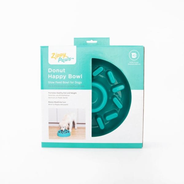 ZippyPaws Happy Bowl Donut – De Anti-Schrok Voerbak voor Honden! Maak etenstijd leuk en gezond voor je gretige eter met de ZippyPaws Happy Bowl Donut! Deze vrolijke voerbak is ontworpen om honden op een speelse manier langzamer te laten eten, waardoor schrokken verleden tijd is. Met zijn verhoogde donutpatroon moeten honden zich inspannen om hun brokjes te pakken, waardoor ze tot wel 10 keer langzamer eten. Dit vermindert het risico op een opgeblazen gevoel, verstikking en oprispingen. De ZippyPaws Happy Bowl Donut is niet alleen functioneel, maar ook ontworpen met gebruiksgemak in gedachten. De antislip onderkant houdt de bak stevig op zijn plek, zodat je hond in alle rust kan genieten van zijn maaltijd. Geschikt voor honden van alle maten die wel wat rustiger mogen eten! Waarom kiezen voor de ZippyPaws Happy Bowl Donut? Anti-schrok ontwerp: Vertraagt het eettempo van je hond tot 10 keer, bevordert een gezonde spijsvertering. Vrolijk donutpatroon: Maakt etenstijd leuk en uitdagend, perfect voor gretige eters. Antislip onderkant: Voorkomt verschuiven en zorgt voor een stabiele eetervaring. Gezond en veilig: Helpt risico’s zoals een opgeblazen gevoel, verstikking en oprispingen te verminderen. Gemakkelijk schoon te maken: Gemaakt van duurzame, veilige materialen die eenvoudig te reinigen zijn. Met de ZippyPaws Happy Bowl Donut verandert je hond zijn maaltijd in een leuke, trage activiteit die goed is voor de gezondheid. Het vrolijke design en het functionele anti-schrok effect maken deze voerbak een must-have voor elke hondeneigenaar. Bestel de ZippyPaws Happy Bowl Donut vandaag en geef je hond een veilige, vertragende eetervaring vol plezier en gezondheid! Formaat ZippyPaws Happy Bowl Donut: 25 x 25 x 5,5 cm.  Let op: Er is geen enkel hondenspeelgoed in de wereld wat niet kapot kan. Ondanks de algehele stevigheid van het speelgoed, zou het kapot kunnen gaan. Op hondenspeelgoed zit geen garantie. Kies dus het juiste soort speeltje voor jouw hond zijn kauw- en speelbehoefte. Haal kapotte speeltjes meteen weg en laat jouw hond alleen spelen onder toezicht. ZippyPaws - Uniek Hondenspeelgoed voor Eindeloos Speelplezier Welkom bij onze webshop, waar we met trots het merk ZippyPaws aanbieden! ZippyPaws staat bekend om zijn creatieve en hoogwaardige hondenspeeltjes die zowel honden als hun baasjes laten lachen. Dit merk combineert speelse ontwerpen met duurzame materialen, zodat je hond keer op keer van zijn favoriete speeltjes kan genieten. Wat maakt ZippyPaws zo bijzonder? Speelse en interactieve ontwerpen ZippyPaws begrijpt dat honden niet alleen willen kauwen, maar ook uitgedaagd willen worden. Daarom zijn hun speeltjes ontworpen om honden op verschillende manieren te vermaken. Van pluche knuffels met verborgen piepers tot interactieve speeltjes waar je hond telkens iets nieuws in ontdekt – het assortiment van ZippyPaws biedt voor elke speelstijl iets speciaals. Hoogwaardige en duurzame materialen De speeltjes van ZippyPaws zijn niet alleen leuk om naar te kijken, maar ook veilig en stevig. Elk speeltje is ontworpen om lang mee te gaan, zodat je hond keer op keer het plezier van zijn favoriete speeltje kan herbeleven. Geschikt voor honden van elke grootte Of je nu een klein hondenras hebt dat van zachte knuffels houdt, of een grote, actieve hond die houdt van uitdagende speeltjes – ZippyPaws heeft een breed assortiment dat aansluit bij de behoeften van elke hond. Het merk biedt speeltjes in verschillende maten en vormen, zodat elke hond kan genieten van veilig, op maat gemaakt speelplezier. Bekend van Instagram Als jij honden volgt via Instagram, dan kan het niet missen dat je de ZippyPaws hondenspeeltjes wel eens voorbij hebt zien komen. Niet zo gek want de grappige speeltjes zijn perfect voor een geweldige foto samen met jouw hond. Vergeet je A Lot for Doodles niet te taggen op Instagram? Shop ZippyPaws bij A Lot for Doodles! In onze webshop vind je een uitgebreide selectie ZippyPaws-speelgoed voor honden van alle leeftijden en groottes. Of je nu op zoek bent naar een nieuw piepspeeltje, een grappige pluche knuffel of een interactief speeltje om samen mee te spelen, ZippyPaws heeft alles wat je nodig hebt voor een blije hond. Bekijk onze collectie en ontdek waarom ZippyPaws wereldwijd favoriet is bij honden en hun baasjes. Bestel vandaag nog en geef jouw hond de ultieme speelervaring met ZippyPaws! Heb je vragen over onze producten of advies nodig wat je het beste kunt bestellen? Neem gerust contact met ons op, we helpen je graag verder!
