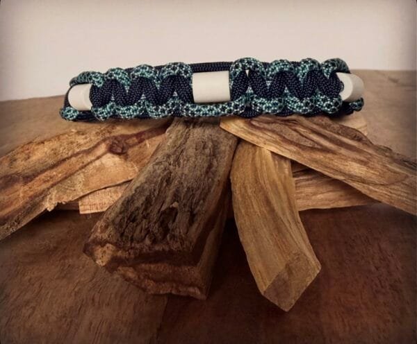 natuurlijke honden anti-tekenband Ocean blue 2