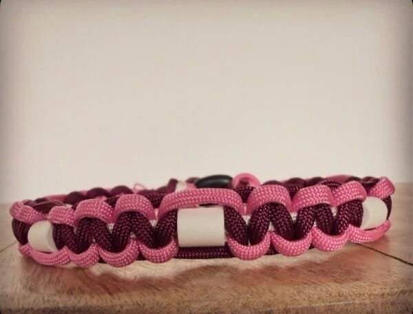 natuurlijke honden anti-tekenband rose crush 1