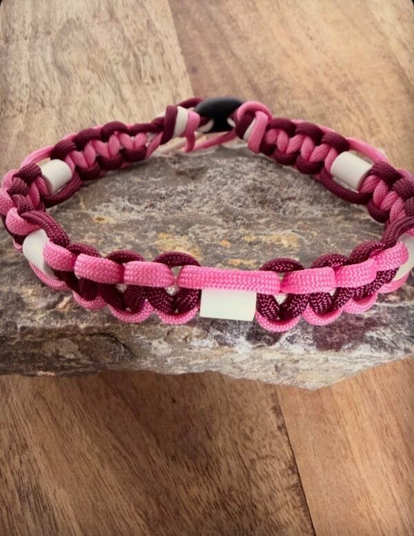 natuurlijke honden anti-tekenband rose crush 2