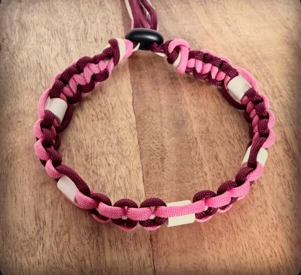 natuurlijke honden anti-tekenband rose crush